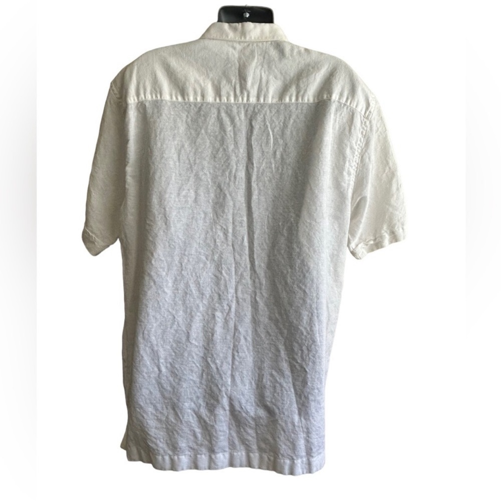Cafe Luna Linen Playera Button Down • Used • Size: Large - Picture 3 of 5